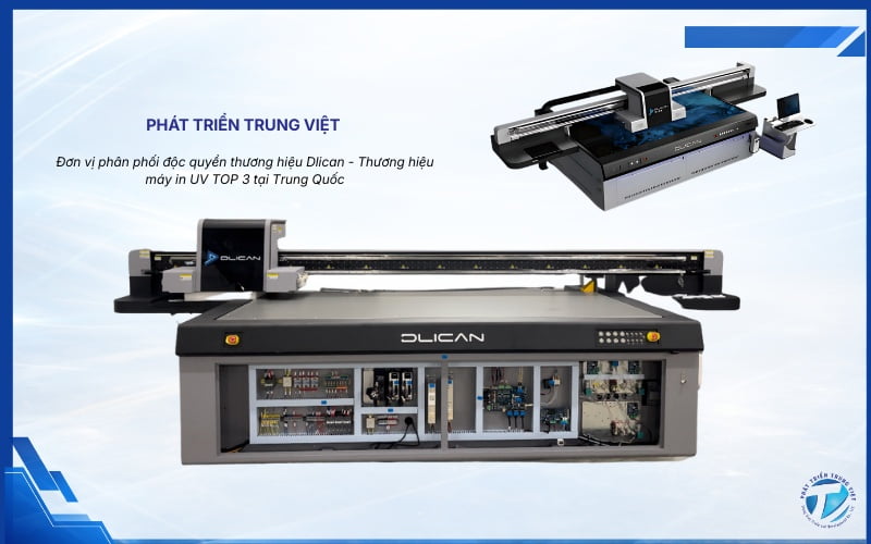 Máy in UV Dlican in nhựa và đa chất liệu